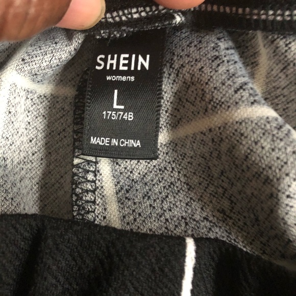 Elastic Waist Black Plaid Pants - Picture 3 of 4